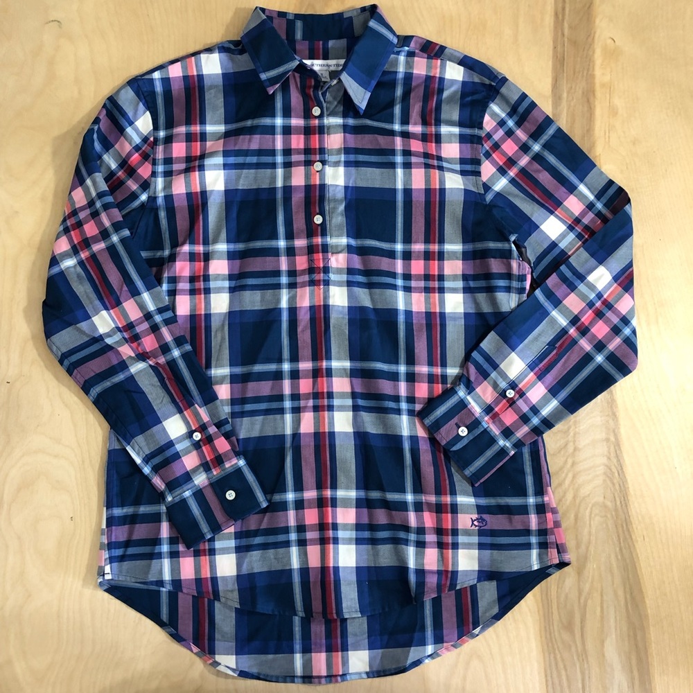 Women’s Souther Tide Yacht Blue Button Down Shirt